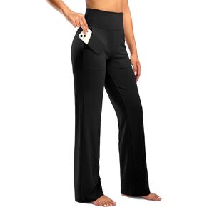 G Gradual Women's Yoga Pants Wide Leg wiht Pockets High Waist Stretch Loose Casual Lounge Sweatpants Petite/Regular/Tall