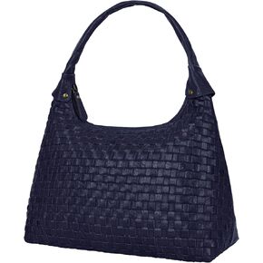 ANTONIO VALERIA Christmas Gift Allison Braided Leather Tote Bag for Women