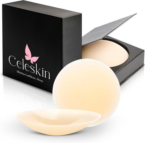 Celeskin Nipple Covers - 2 Piece Adhesive Silicone Pasties for Women, Reusable Sticky Bra Inserts for See-Through Tops. in Saudi Arabia