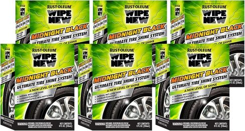 Wipe New Rust-Oleum 381405 Midnight Black Ultimate Tire Shine System in Saudi Arabia