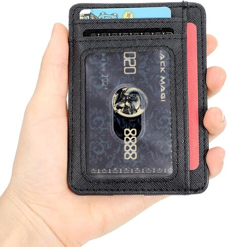 محفظة RFID للسيدات، محفظة جيب أمامي رفيعة للسفر للرجال والنساء، حافظة حامل بطاقات الائتمان RFID in Saudi Arabia