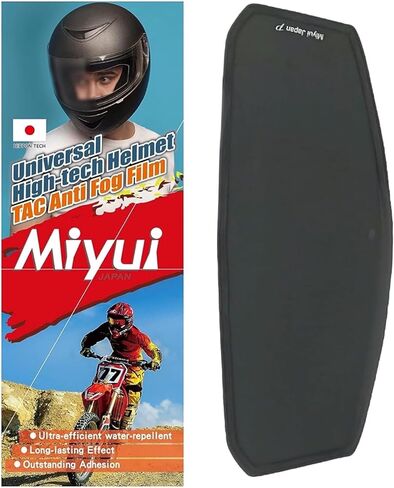 خوذة دراجة نارية عالمية من Shield مزودة بطبقة مضادة للضباب، عدسة شفافة مقاومة للضباب مقاس 3.83 بوصة × 10.04 بوصة in Kuwait