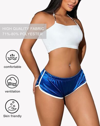 Hot Pants Shorts Booty Shorts Sports High Cut Yoga Gym Running Slimming Fitness Activewear Butt Lifting Rave Bottoms in Kuwait