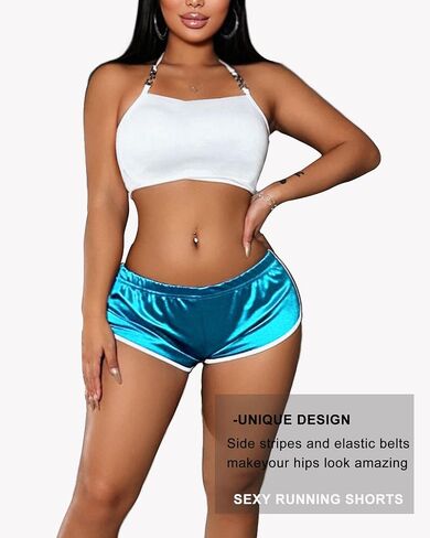 Hot Pants Shorts Booty Shorts Sports High Cut Yoga Gym Running Slimming Fitness Activewear Butt Lifting Rave Bottoms in Kuwait