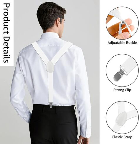 Suspenders for Men, Suspenders Women, Bow Ties for Men, Mens Suspenders, White Suspenders, Mens Suspenders With Clips, Womens Suspenders, Suspenders for Men Suit, Tie Sets for Men in Saudi Arabia