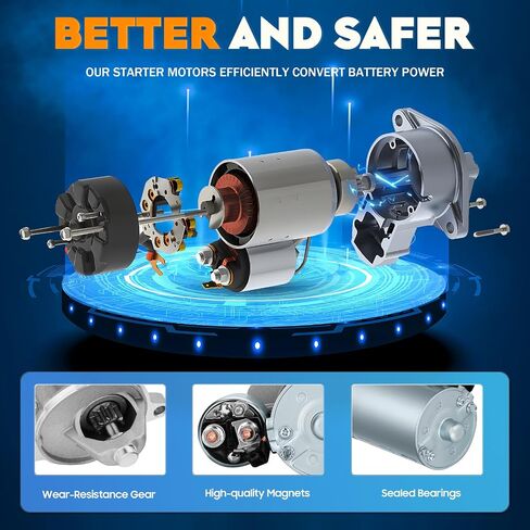 Starter Compatible with 1991-1996 Ford Explorer Aerostar Ranger 1994-1997 Mazda B4000 1991-1994 Navajo Replace 3361116 SFD0002 111844 10465343 F07U11000BA in Saudi Arabia