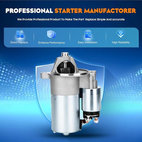 Starter Compatible with 1991-1996 Ford Explorer Aerostar Ranger 1994-1997 Mazda B4000 1991-1994 Navajo Replace 3361116 SFD0002 111844 10465343 F07U11000BA in Saudi Arabia