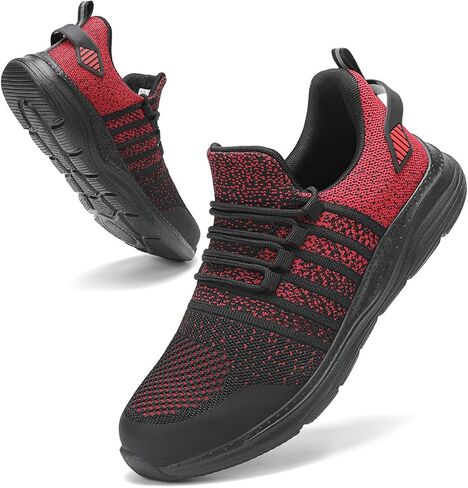 Steel Toe Shoes for Men Safety Puncture Proof Comfy Work Sneakers Lightweight Breathable Non-Slip Construction Shoes in Saudi Arabia