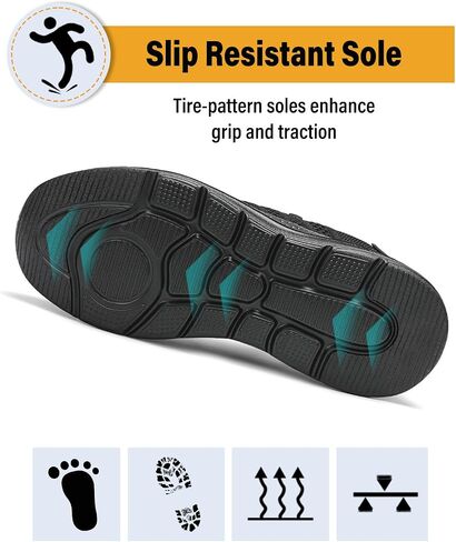 Steel Toe Shoes for Men Safety Puncture Proof Comfy Work Sneakers Lightweight Breathable Non-Slip Construction Shoes in Saudi Arabia