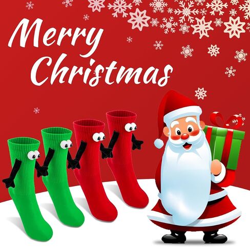 Funny Christmas Socks - Stocking Stuffers for Women and Adults Men, White Elephant Gag Gifts for Adults Women Men in Kuwait