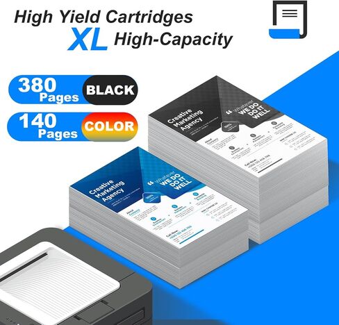 64XL Ink Cartridge Combo Pack Replacement for HP 64XL Ink Remanufactured Black and Color Work for Envy Photo 7858 7855 7120 7155 7158 7164 6255 6252 6232 Envy Inspire 7955e Tango X Printer (2-Pack) in Saudi Arabia