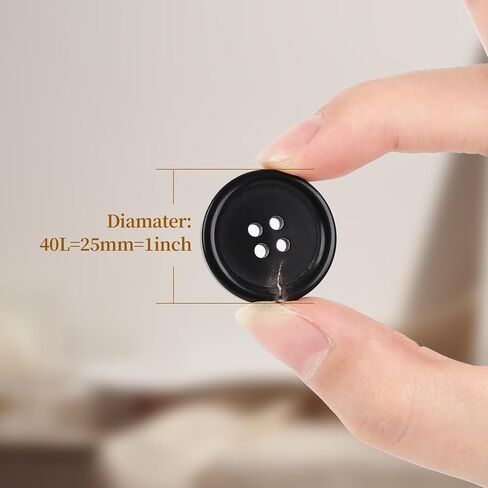 1 Inch Real Horn Buttons 10PCS Large Sewing Buttons for Coat, Blazer, Suit, Overcoat, Winter Coat, Jacket, Genuine Natural Brown Buffalo Horn Buttons for Men, Women (25mm, Brown) in Saudi Arabia