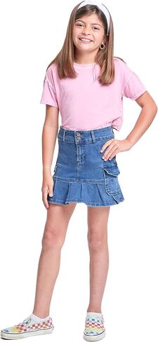 YMI Girls Cargo Pleated Denim Mini Skirt in Saudi Arabia