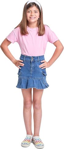 YMI Girls Cargo Pleated Denim Mini Skirt in Saudi Arabia