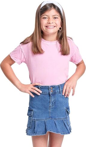 YMI Girls Cargo Pleated Denim Mini Skirt in Saudi Arabia