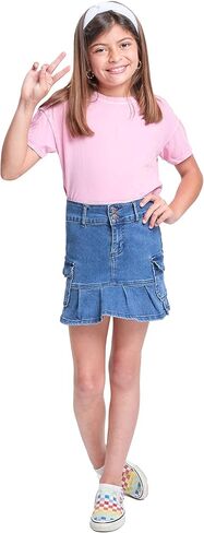 YMI Girls Cargo Pleated Denim Mini Skirt in Saudi Arabia
