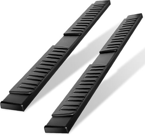 ELH Running Boards Fit for 2009-2014 F150 Super Crew Cab 2009 2010 2011 2012 2013 2014 F150 Super Crew Cab 6 Brackets Stainless Steel (Black) in Saudi Arabia