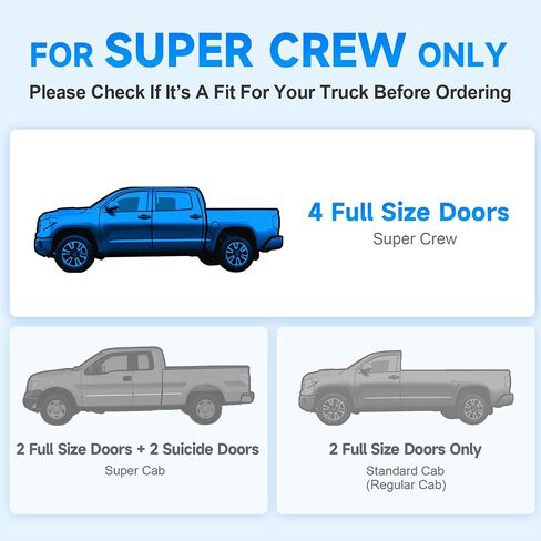 ELH Running Boards Fit for 2009-2014 F150 Super Crew Cab 2009 2010 2011 2012 2013 2014 F150 Super Crew Cab 6 Brackets Stainless Steel (Black) in Saudi Arabia