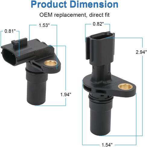 2 Pcs Automatic Transmission Input Output Speed Sensors Compatible with Nissan Altima Cube Juke Kicks Maxima Murano NV200 Quest Rogue Sentra Versa, Replacement for 319351XF00, 319351XF01 in Saudi Arabia