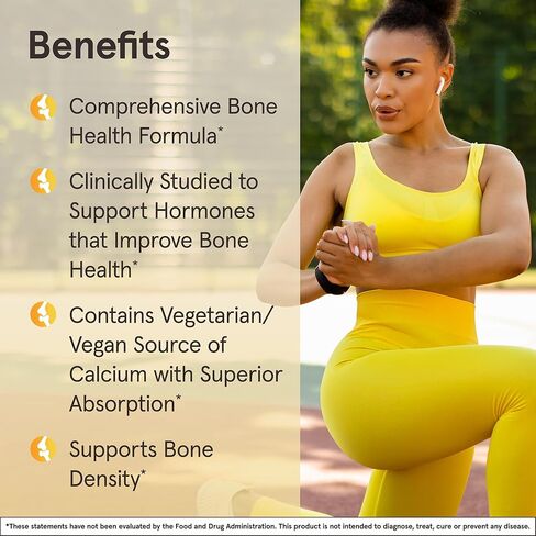 Jarrow Formulas BoneUp، 1000 مجم من الكالسيوم يوميًا، وفيتامين د3، والبورون والمعادن النزرة لصحة العظام ودعم المفاصل، 120 قرصًا نباتيًا in Kuwait