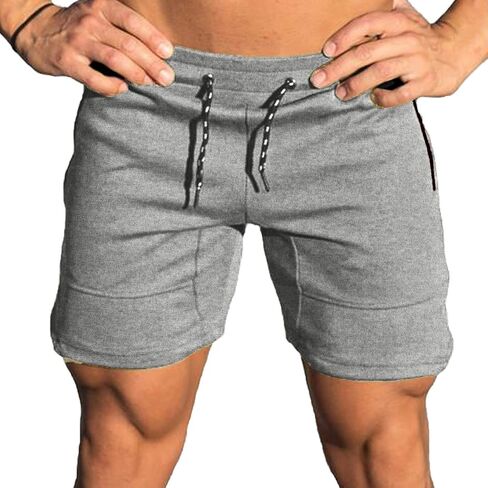 COOFANDY Men's Gym Workout Shorts Athletic Training Shorts Fitted Weightlifting Bodybuilding Shorts with Zipper Pockets in Saudi Arabia