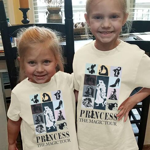 Princess Shirts Toddler Girl Magic Kingdom Kid Shirt Girls Trip Tee Holiday Magical Castle Vacation Short Sleeve Tops in Kuwait