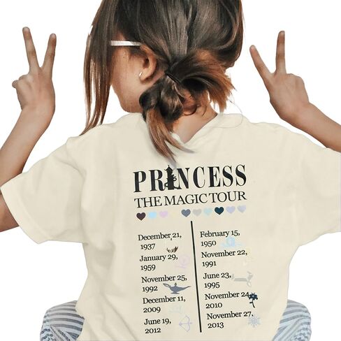 Princess Shirts Toddler Girl Magic Kingdom Kid Shirt Girls Trip Tee Holiday Magical Castle Vacation Short Sleeve Tops in Kuwait