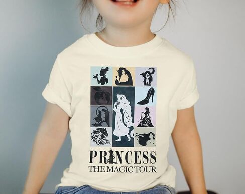 Princess Shirts Toddler Girl Magic Kingdom Kid Shirt Girls Trip Tee Holiday Magical Castle Vacation Short Sleeve Tops in Kuwait