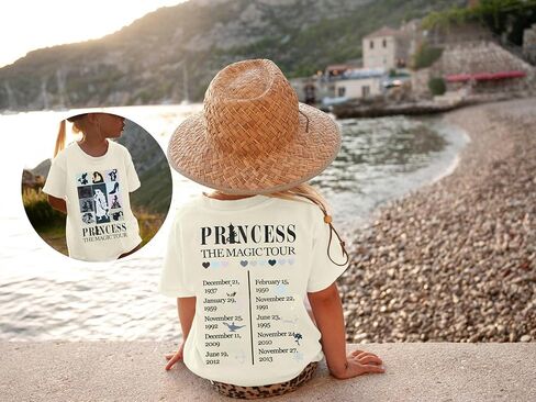 Princess Shirts Toddler Girl Magic Kingdom Kid Shirt Girls Trip Tee Holiday Magical Castle Vacation Short Sleeve Tops in Kuwait