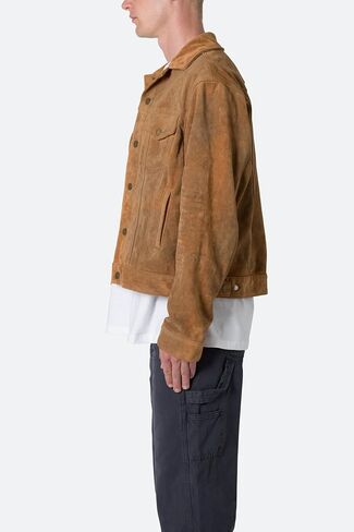 mnml Men's Suede Trucker Jacket in Saudi Arabia