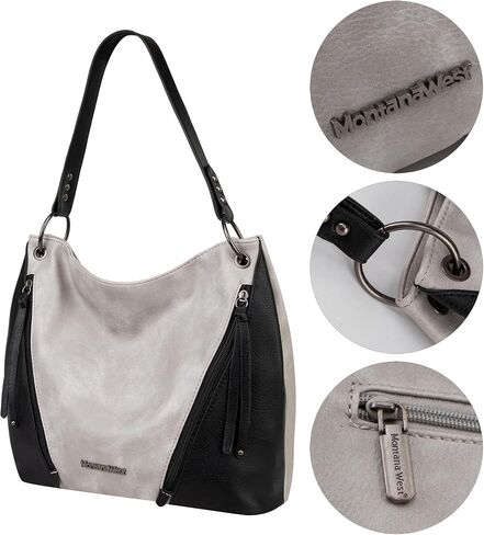 Montana West Purses for Women Hobo Shoulder Handbags with Zipper in Kuwait