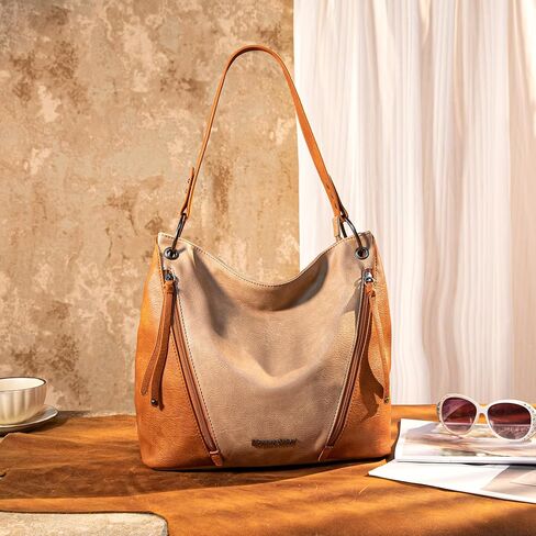 Montana West Purses for Women Hobo Shoulder Handbags with Zipper in Kuwait