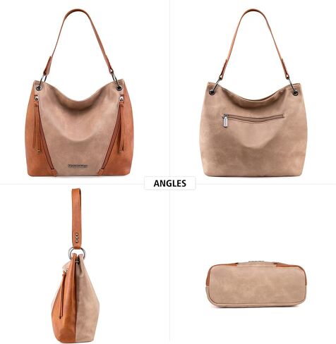 Montana West Purses for Women Hobo Shoulder Handbags with Zipper in Kuwait