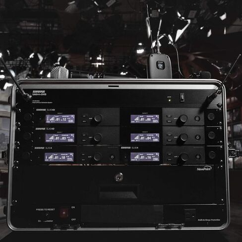 Shure SLXD124/85 Digital Wireless Microphone System with SLXD4 Single Channel Receiver, SLXD2 Handheld Transmitter with SM58 Capsule, SLXD1 Bodypack and WL185 Cardioid Lavalier Mic (J52 Band) in Saudi Arabia