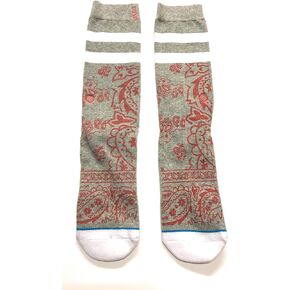 Stance Big Kids Sock Paisley Grey 6-8.5