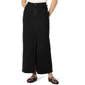 The Drop Women's Rylie Maxi Denim Skirt with Front Slit