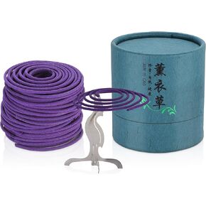 Miupoo Fragran Coil Incense for Incense Burner Small Siral Lavender Incense