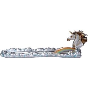 Pacific Giftware Fantasy Wonderland Unicorn Over Colorful Rainbow Bridge Stick Incense Holder 12 Inch L