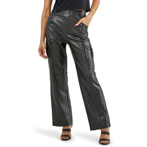 Rock & Republic Women's Vegan Leather Cargo Pant