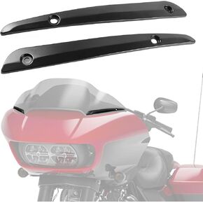 Front Road Glide Windshield Side Trim, Split Front Windscreen Side Molding Trim Kit for Harley Road Glide Ultra FLTRU FLTRX Special FLTRXS 2015-2022 Accessories ( 2PCS )
