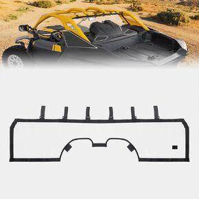 KEMIMOTO Soft Rear Windshield Compatible with Can-Am Maverick R 2024+ Rear Windshield Back Window PVC Full Windscreen Dustproof Rainproof Replace OEM 715007317