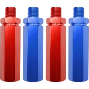 2 Pairs Anodized Aluminum Extension Handles Emergency Brake Air Hose Grip Gladhand Handles Accessories
