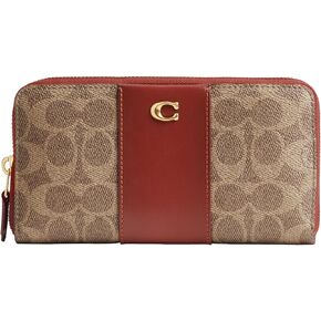 Coach Accordion Zip, Tan Rust