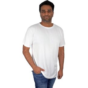 Soft & Simple Mens T Shirt - Casual Plain Crew Neck Short Sleeve T-Shirt - Cooling Organic Bamboo Viscose and Cozy Cotton Tee
