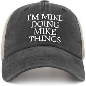 Funny Hat Im Mike Doing Mike Things Hat Men Dad Hat Fashionable Cap