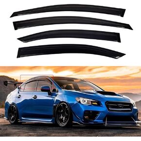 Window Visors for 2022-2025 Subaru WRX，Rain Guards Sun Shields Window Deflector，Tape-On Style，4PCS