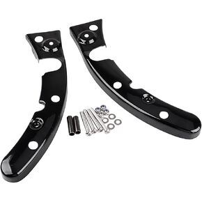 1 Set Gloss Black Motorcycle Rear Fender Strut Covers Compatible With 2009-2013 Harley Touring Road King Electra Street Glide FLHX FLHR