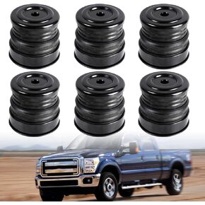 طقم جلبة مثبت على الجسم محدث متوافق مع جلبة تثبيت كابينة السيليكون Ford F250 F350 2008-2016 (أسود)