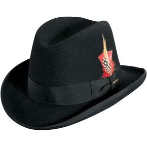 Scala Classico Men's Wool Felt Homburg Hat