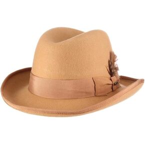 Scala Classico Men's Wool Felt Homburg Hat in Saudi Arabia